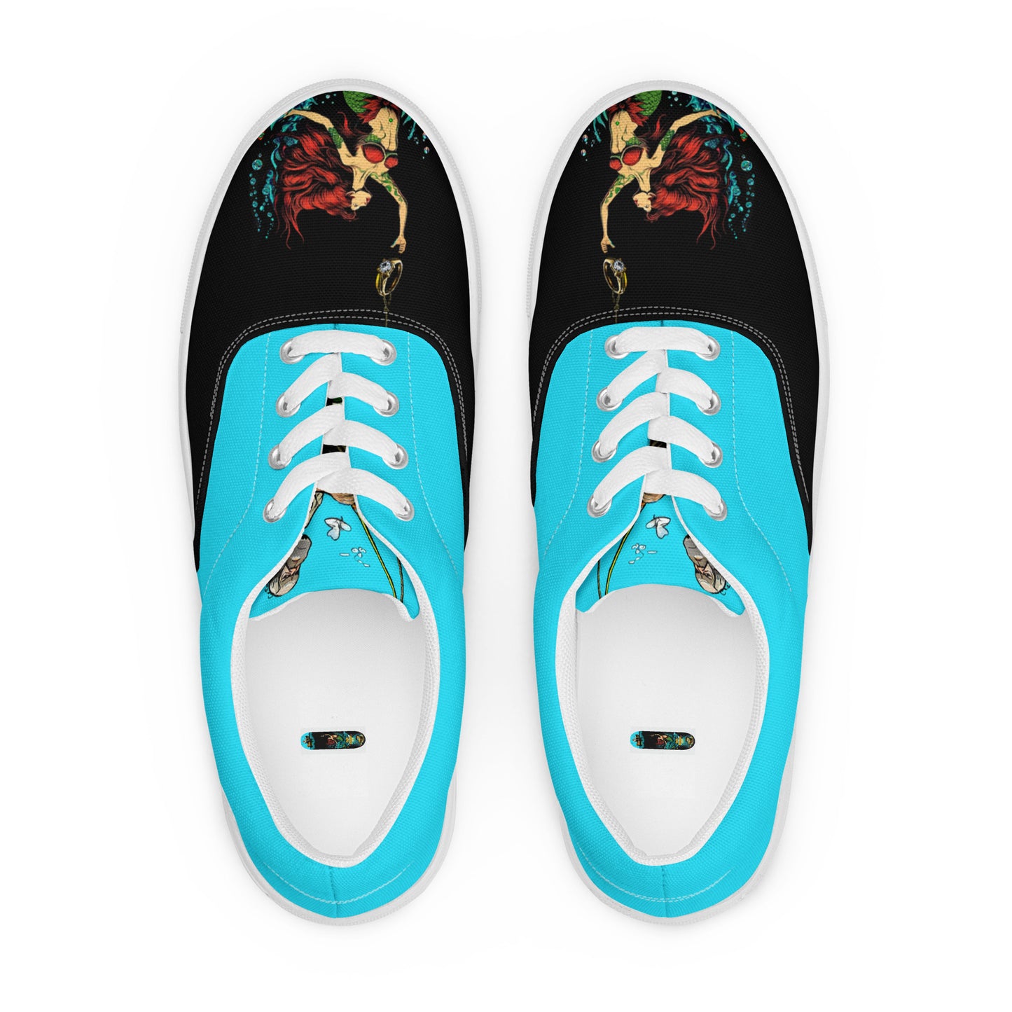 Mermaid Fishing - Men’s lace-up canvas shoes